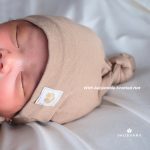 Soothing Jumbo Organic Swaddle  with Hat in Grey Blue, Bedong cocok and - Image 3
